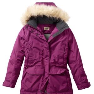 L.L. Bean burgundy parka